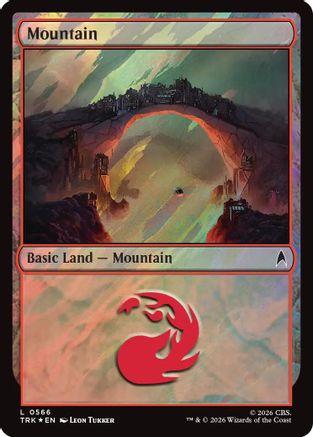 Image of Mountain (0566) (Surge Foil) (TRC-566) - Commander: Star Trek Foil