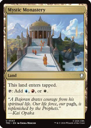 Image of Mystic Monastery (Surge Foil) (TRC-543) - Commander: Star Trek Foil