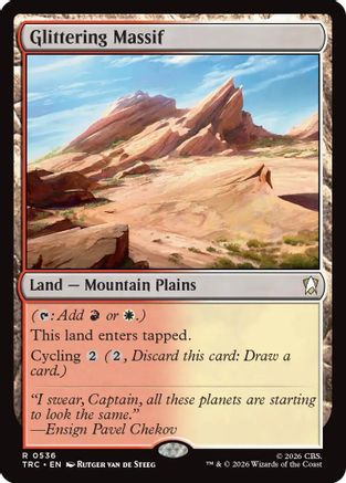Image of Glittering Massif (Surge Foil) (TRC-536) - Commander: Star Trek Foil