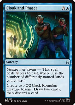 Image of Cloak and Phaser (TRK-049) - Star Trek Foil