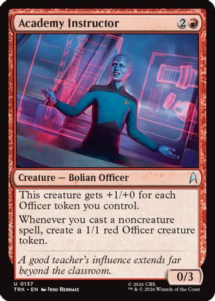 Image of Academy Instructor (TRK-137) - Star Trek Foil