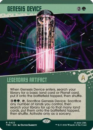 Image of Genesis Device (Showcase) (TRK-422) - Star Trek