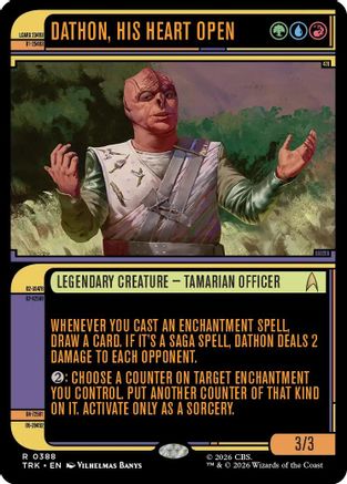 Image of Dathon, His Heart Open (Showcase) (TRK-388) - Star Trek