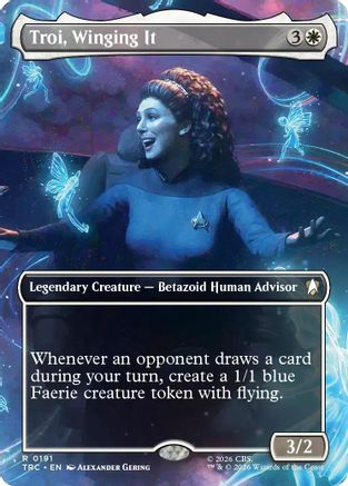 Image of Troi, Winging It (Borderless) (TRC-191) - Commander: Star Trek Foil