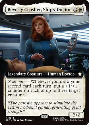 Image of Beverly Crusher, Ship's Doctor (Extended Art) (TRC-214) - Commander: Star Trek