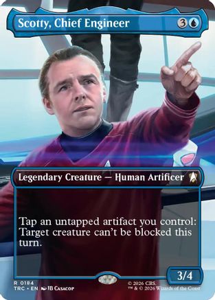 Image of Scotty, Chief Engineer (Borderless) (TRC-184) - Commander: Star Trek