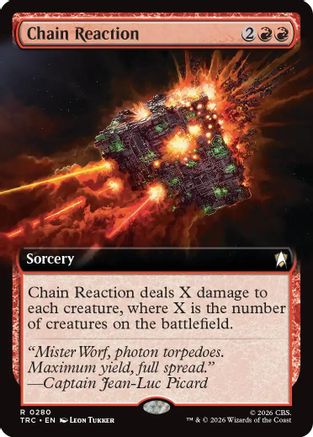 Image of Chain Reaction (Extended Art) (TRC-280) - Commander: Star Trek