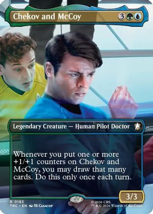 Image of Chekov and McCoy (Borderless) (TRC-183) - Commander: Star Trek Foil