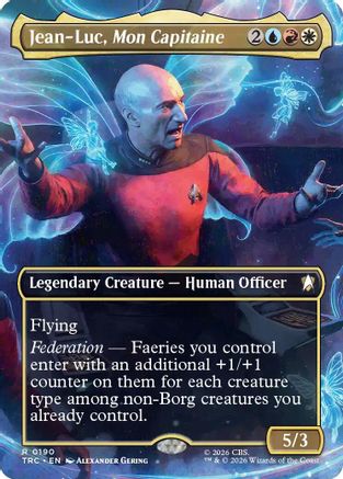 Image of Jean-Luc, Mon Capitaine (Borderless) (TRC-190) - Commander: Star Trek