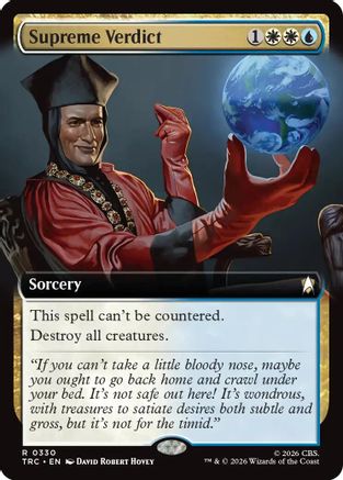Image of Supreme Verdict (Extended Art) (TRC-330) - Commander: Star Trek