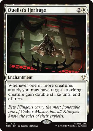 Image of Duelist's Heritage (TRC-422) - Commander: Star Trek