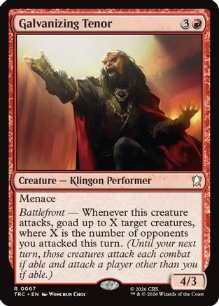 Image of Galvanizing Tenor (TRC-067) - Commander: Star Trek