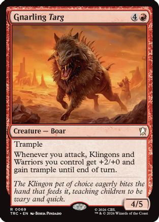 Image of Gnarling Targ (TRC-069) - Commander: Star Trek