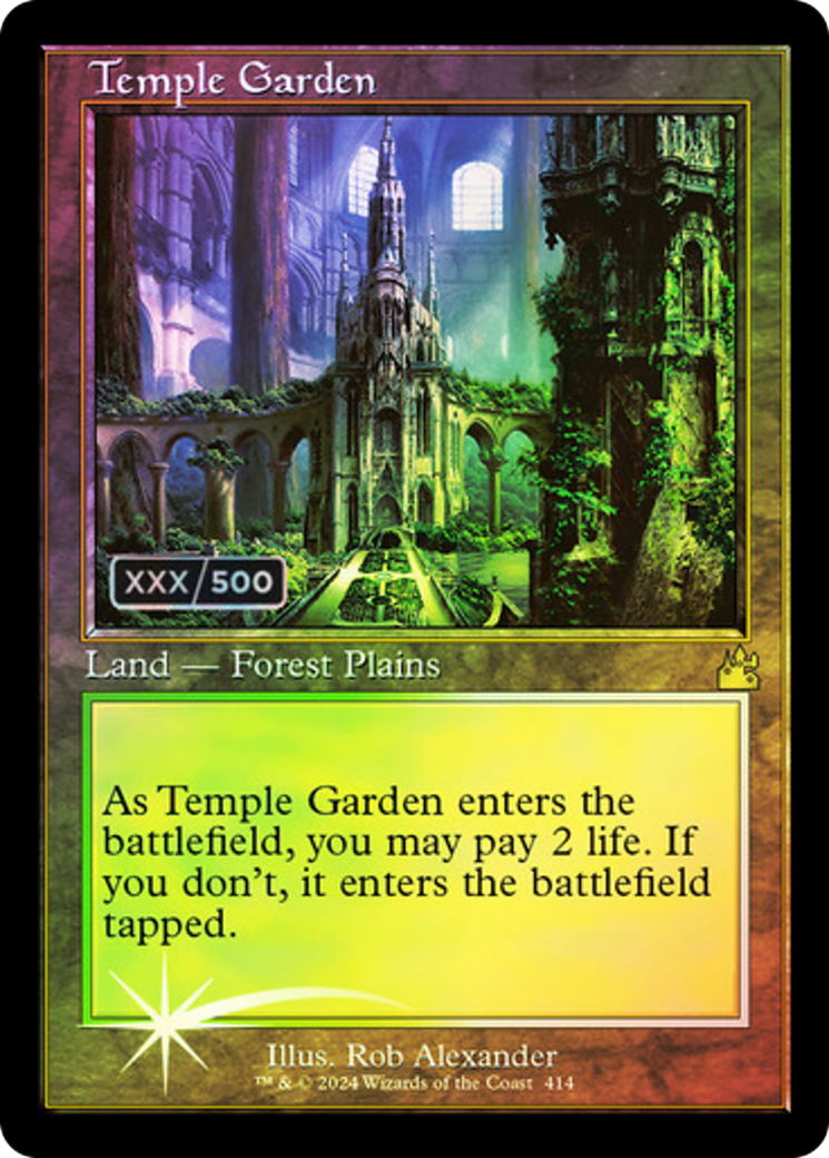 Image of Temple Garden (Retro) (Serialized) [Ravnica Remastered]