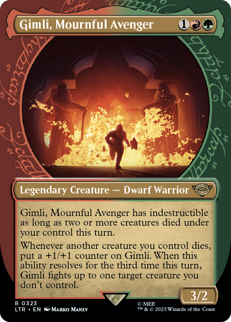 Image of Gimli, Mournful Avenger (Showcase Ring Frame) [The Lord of the Rings: Tales of Middle-Earth]