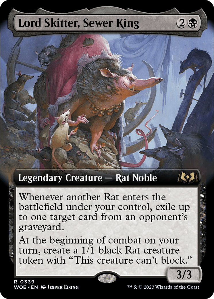 Image of Lord Skitter, Sewer King (Extended Art) [Wilds of Eldraine]