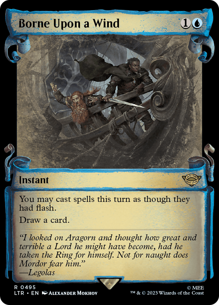 Image of Borne Upon a Wind [The Lord of the Rings: Tales of Middle-Earth Showcase Scrolls]