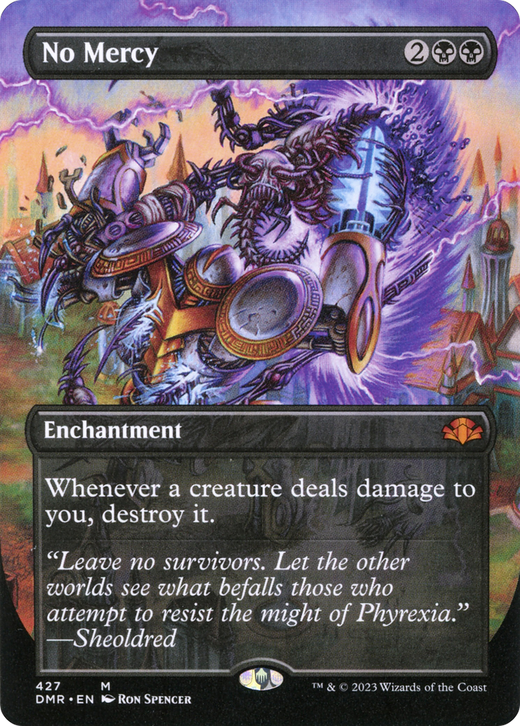 Image of No Mercy (Borderless Alternate Art) [Dominaria Remastered]
