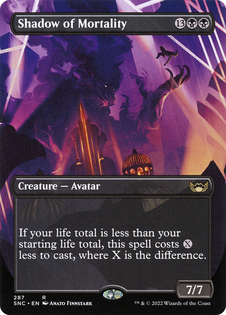 Image of Shadow of Mortality (Borderless Alternate Art) [Streets of New Capenna]