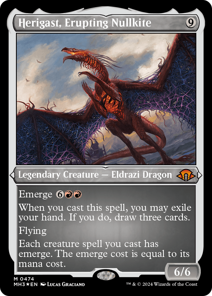 Image of Herigast, Erupting Nullkite (Foil Etched) [Modern Horizons 3]