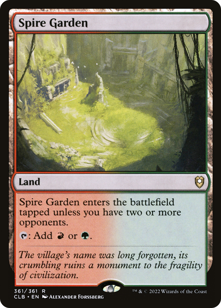 Image of Spire Garden [Commander Legends: Battle for Baldur's Gate]