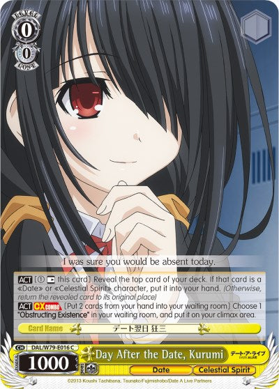 Image of Day After the Date, Kurumi (DAL/W79-E016 C) [Date A Live]