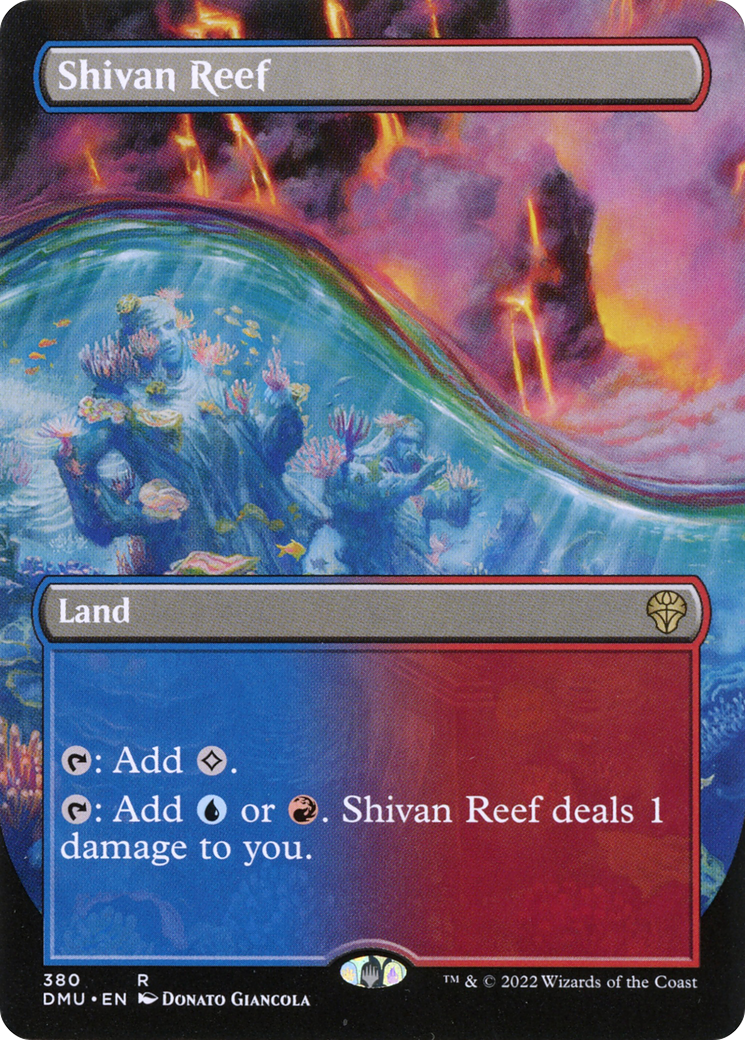 Image of Shivan Reef (Borderless Alternate Art) [Dominaria United]