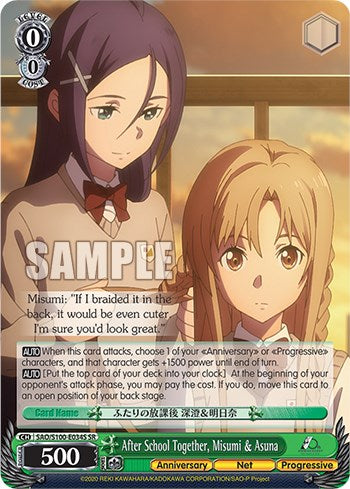 Image of After School Together, Misumi & Asuna [Sword Art Online Animation 10th Anniversary]