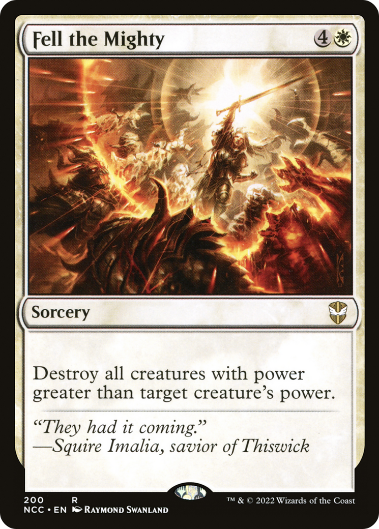 Image of Fell the Mighty [Streets of New Capenna Commander]