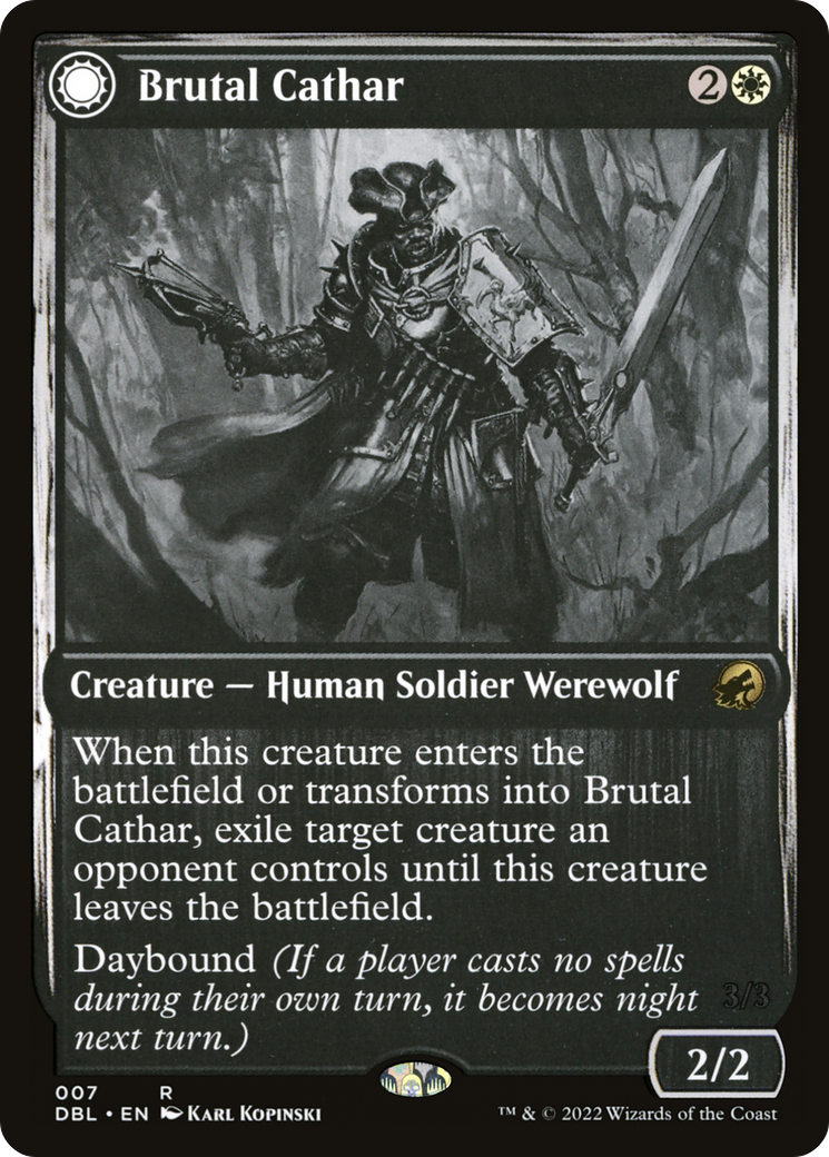 Image of Brutal Cathar // Moonrage Brute [Innistrad: Double Feature]