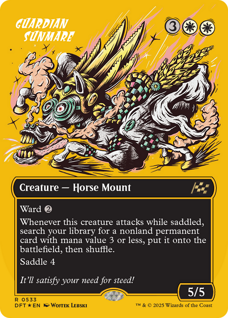 Image of Guardian Sunmare (Borderless) (First-Place Foil) [Aetherdrift]