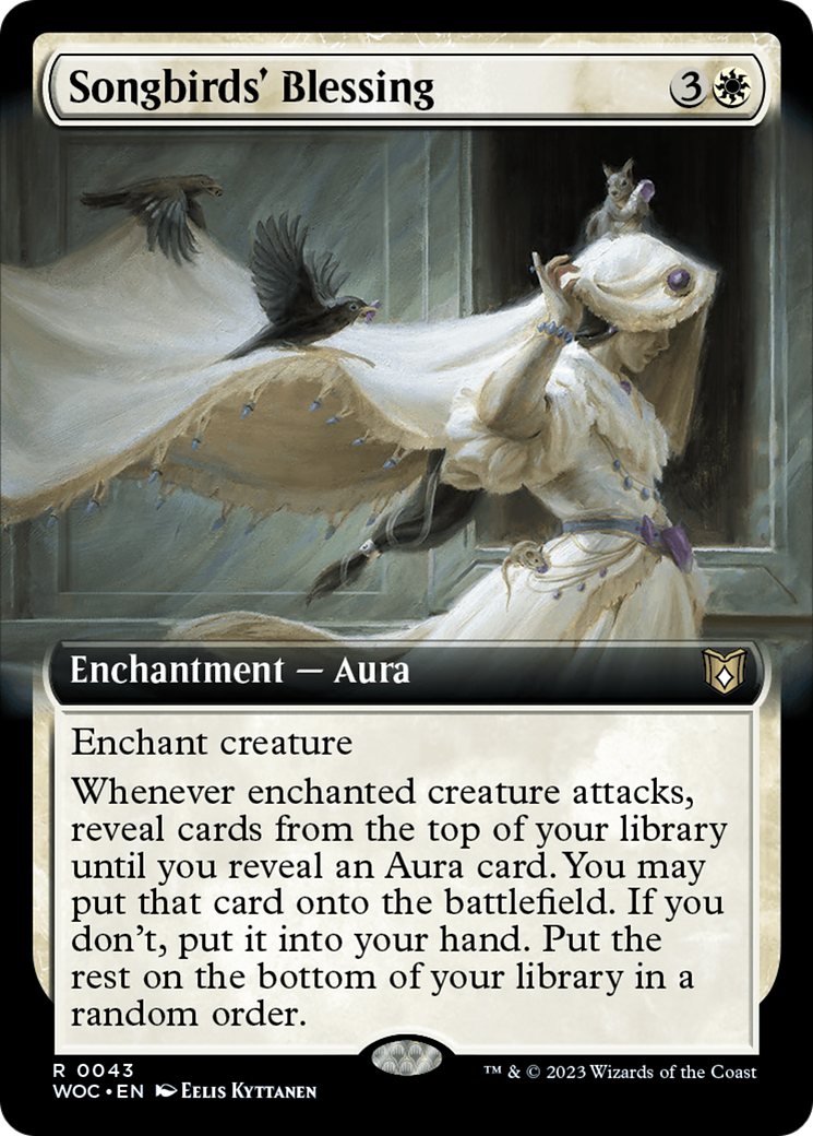 Image of Songbirds' Blessing (Extended Art) [Wilds of Eldraine Commander]