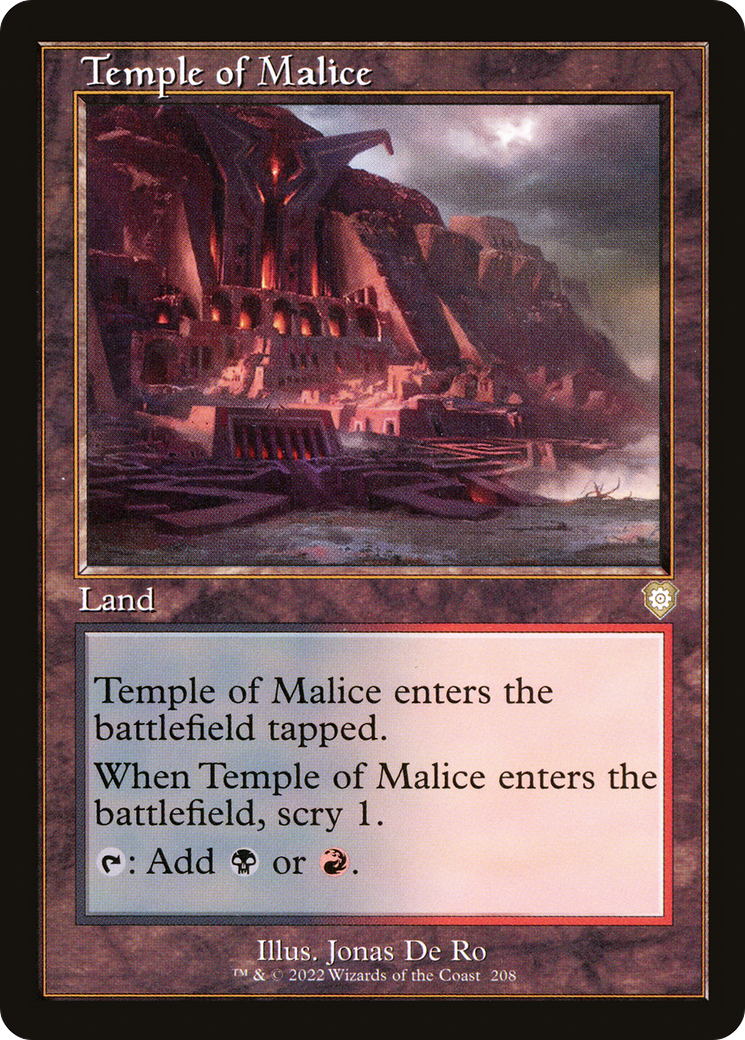 Image of Temple of Malice (Retro) [The Brothers' War Commander]