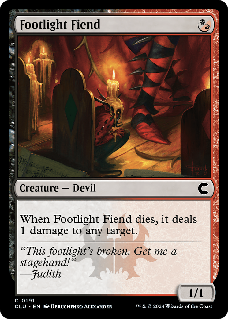 Image of Footlight Fiend [Ravnica: Clue Edition]