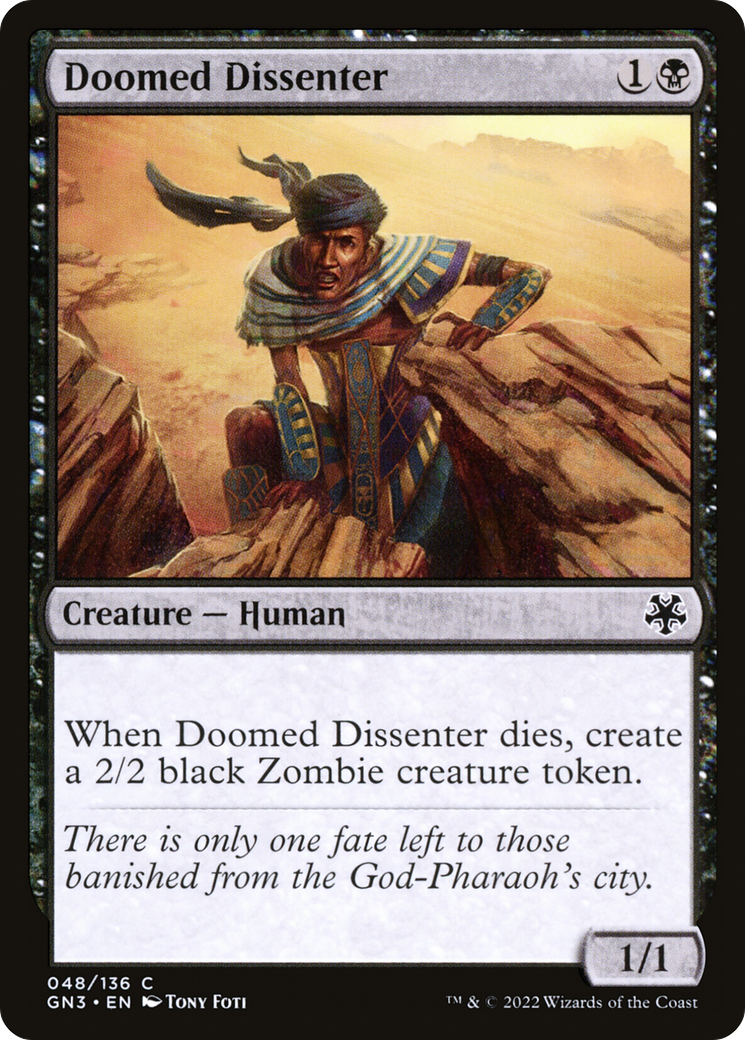Image of Doomed Dissenter [Game Night: Free-for-All]