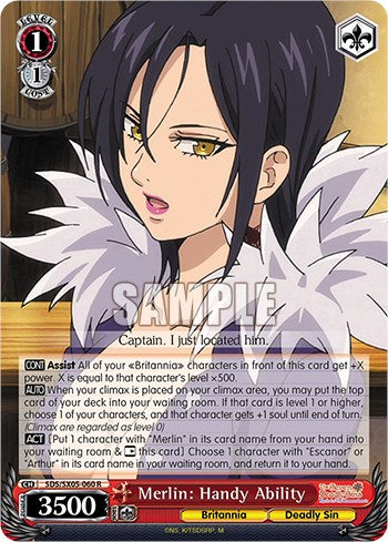 Image of Merlin: Handy Ability (Foil) [The Seven Deadly Sins: Revival of The Commandments]