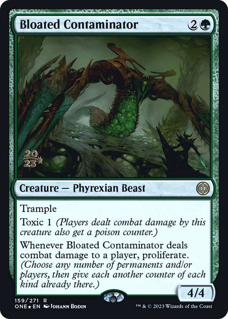 Image of Bloated Contaminator [Phyrexia: All Will Be One Prerelease Promos]
