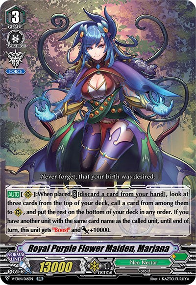 Image of Royal Purple Flower Maiden, Marjana (V-EB14/016EN) [The Next Stage]