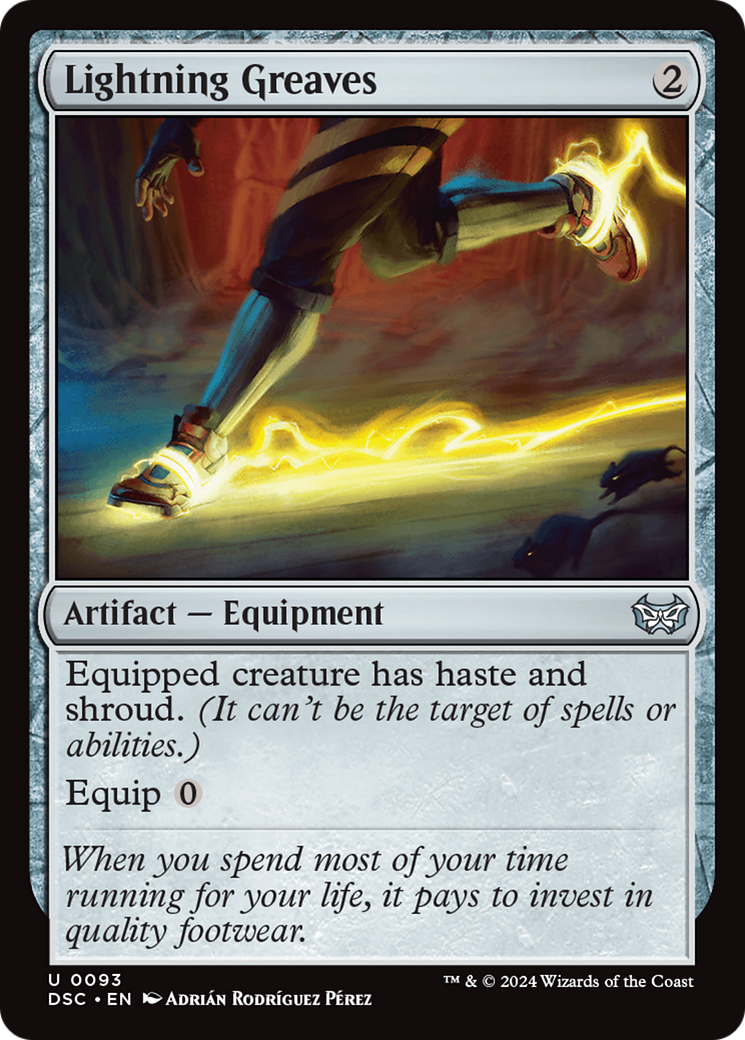 Image of Lightning Greaves [Duskmourn: House of Horror Commander]