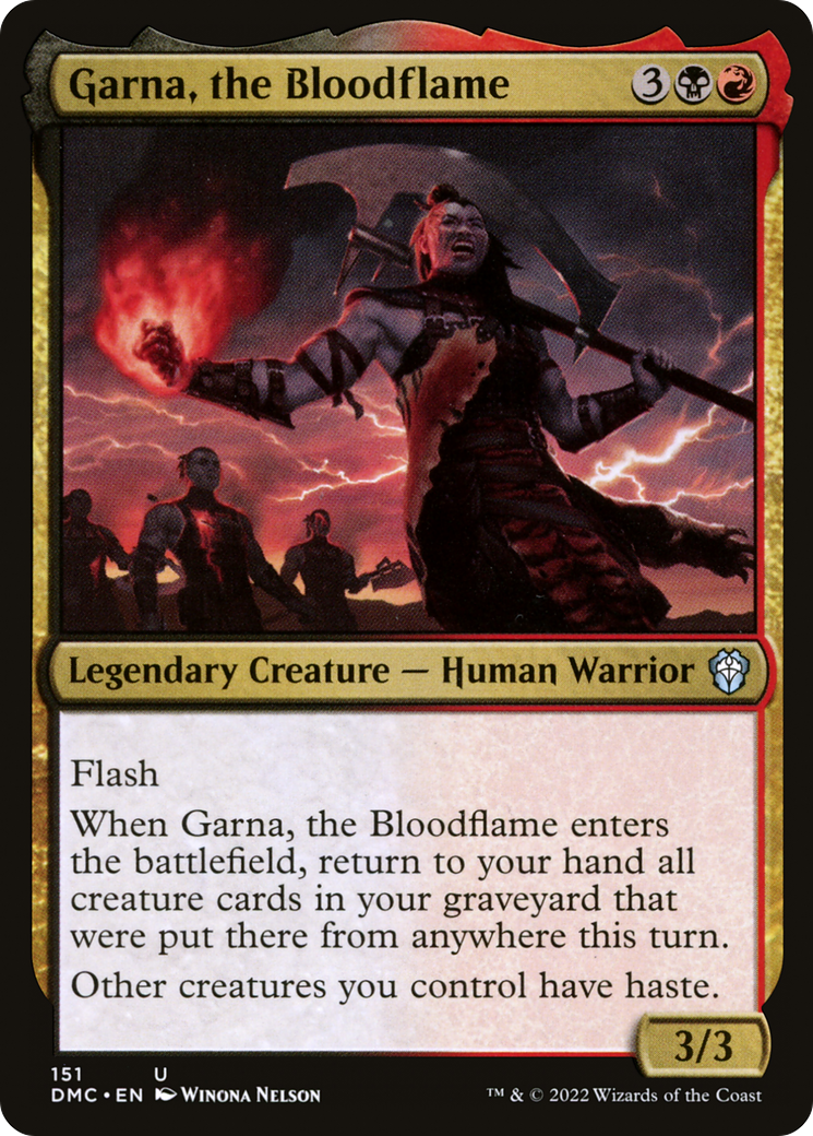 Image of Garna, the Bloodflame [Dominaria United Commander]