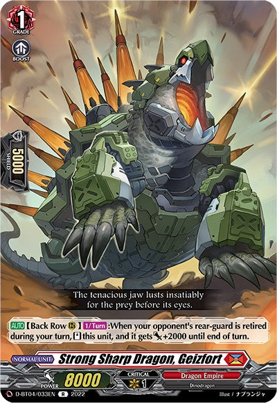 Image of Strong Sharp Dragon, Geizfort (D-BT04/033EN) [Awakening of Chakrabarthi]