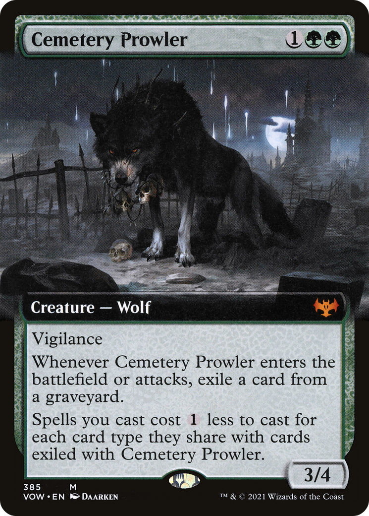 Image of Cemetery Prowler (Extended Art) [Innistrad: Crimson Vow]