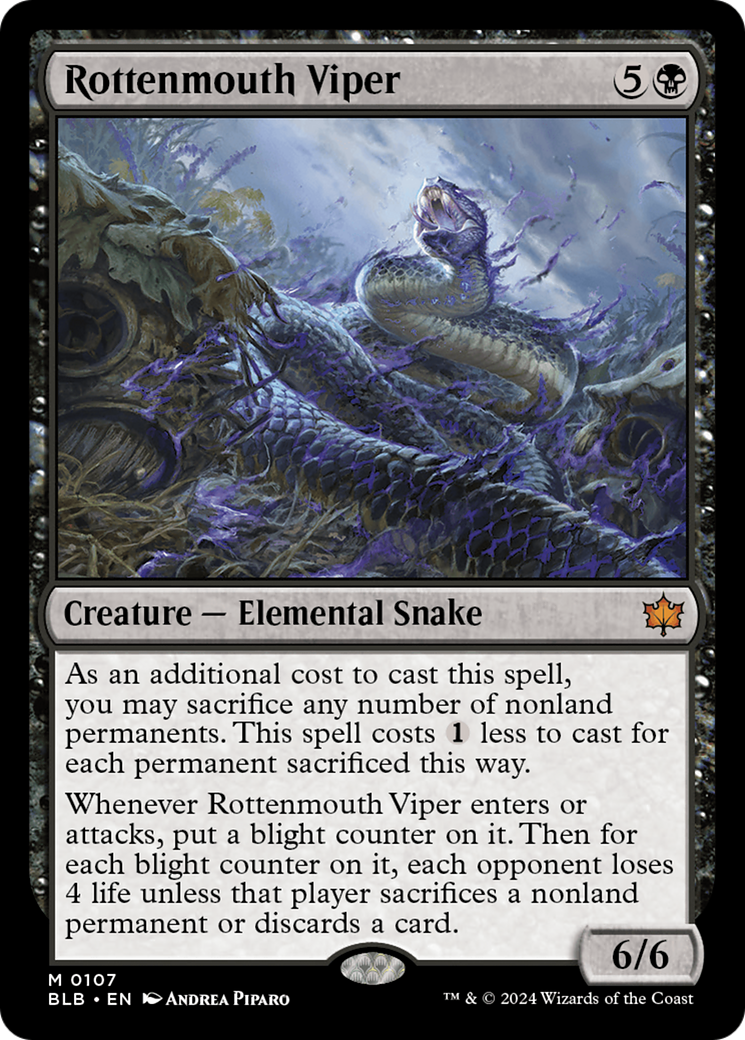 Image of Rottenmouth Viper [Bloomburrow]