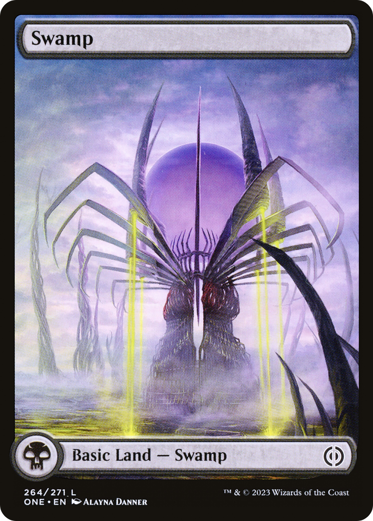 Image of Swamp (264) (Full-Art) [Phyrexia: All Will Be One]