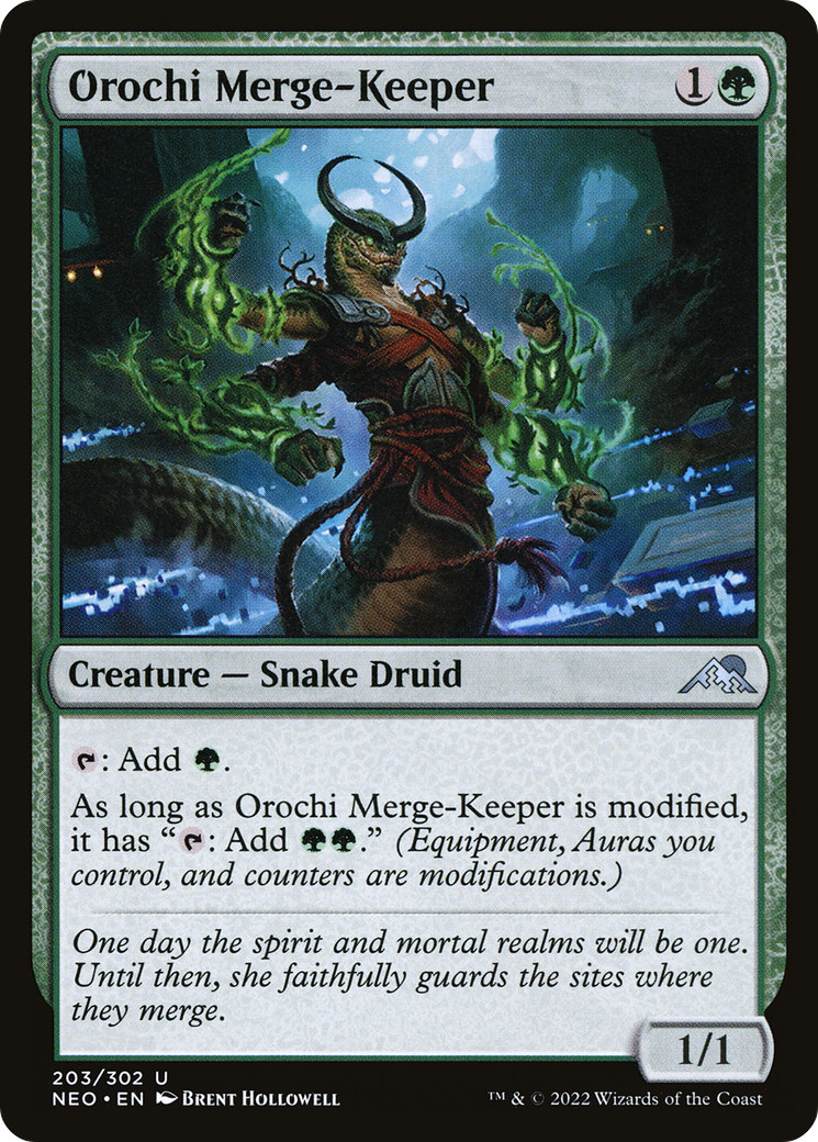 Image of Orochi Merge-Keeper [Kamigawa: Neon Dynasty]