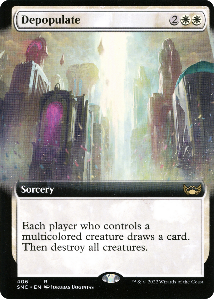 Image of Depopulate (Extended Art) [Streets of New Capenna]