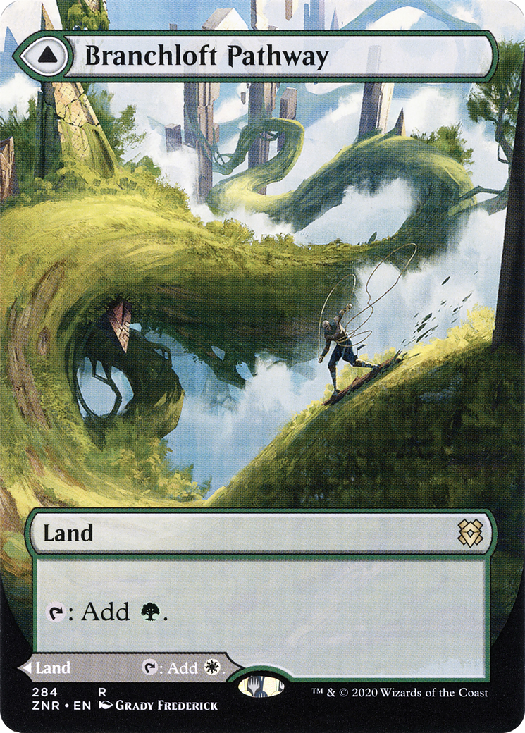 Image of Branchloft Pathway // Boulderloft Pathway (Borderless Alternate Art) [Zendikar Rising]
