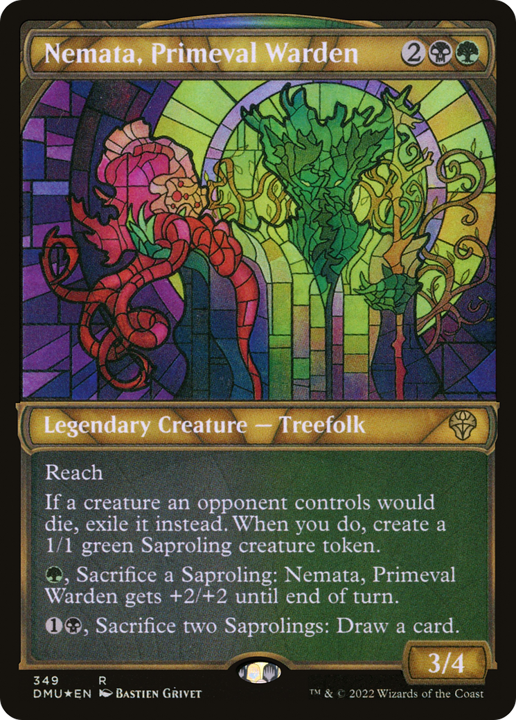 Image of Nemata, Primeval Warden (Showcase Textured) [Dominaria United]