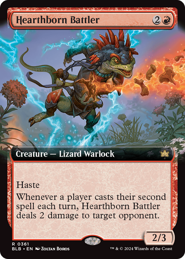 Image of Hearthborn Battler (Extended Art) [Bloomburrow]