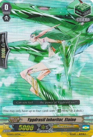 Image of Yggdrasil Inheritor, Elaine (RRR) (G-LD03/017EN) [G-Legend Deck Vol.3: The Blaster]